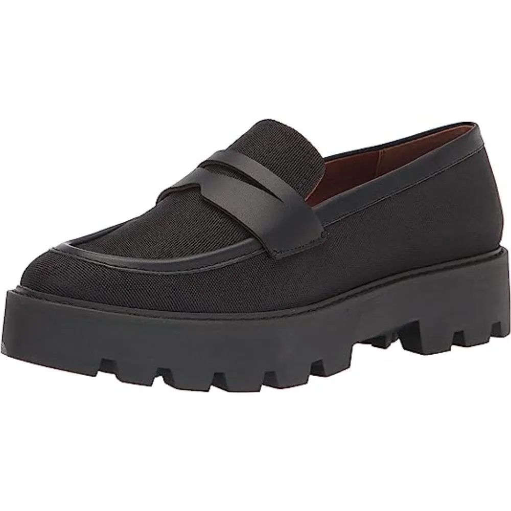 Balin2 Black Fabric Franco Sarto Loafer Flats