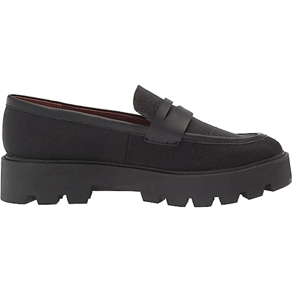 Balin2 Black Fabric Franco Sarto Loafer Flats