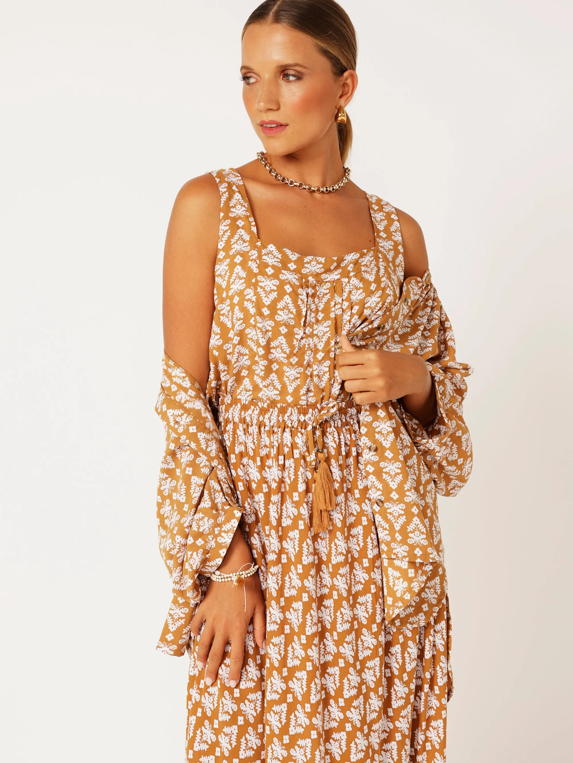 Beatrix Blouse | Aztec Cinnamon