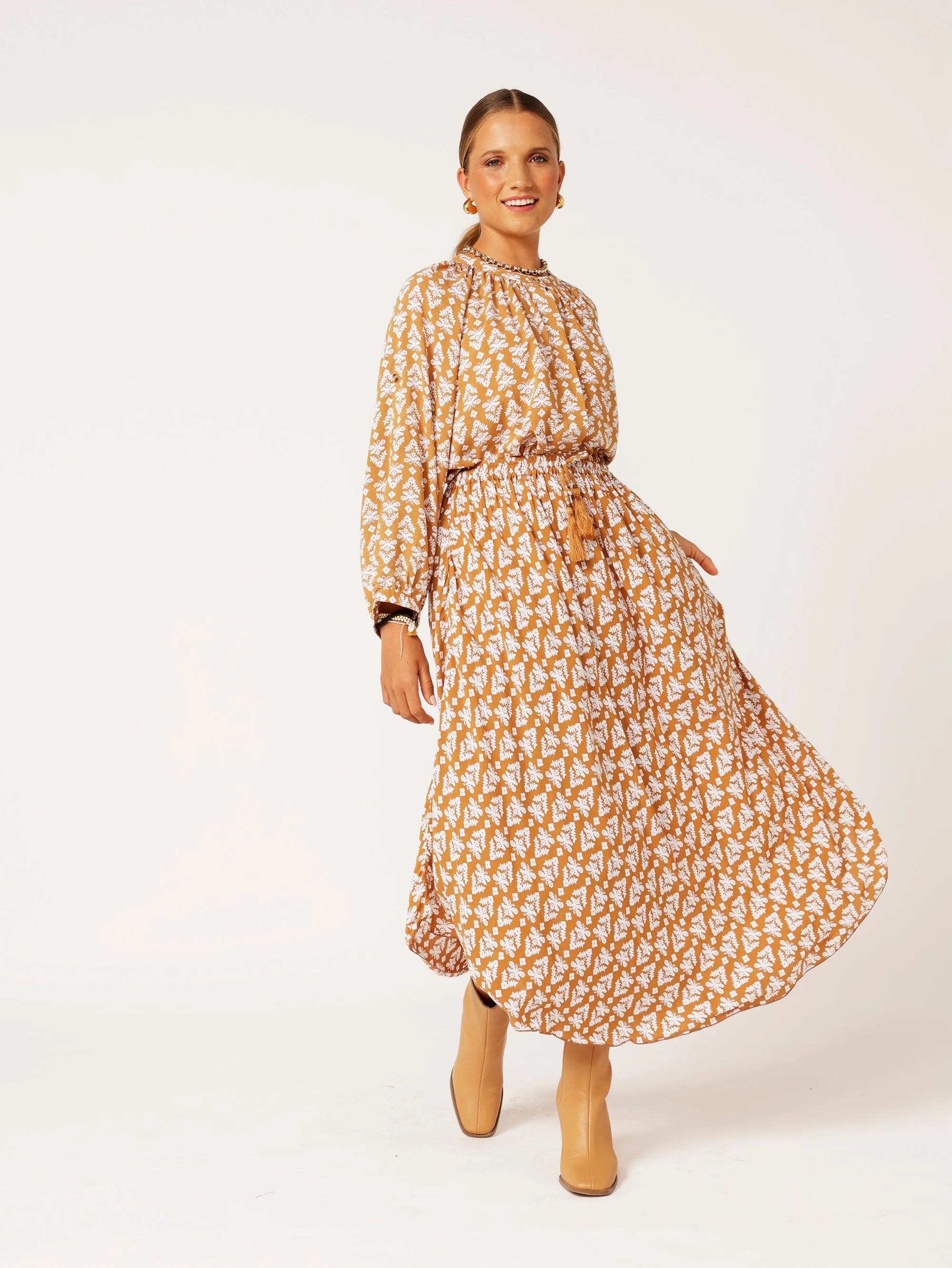 Beatrix Blouse | Aztec Cinnamon