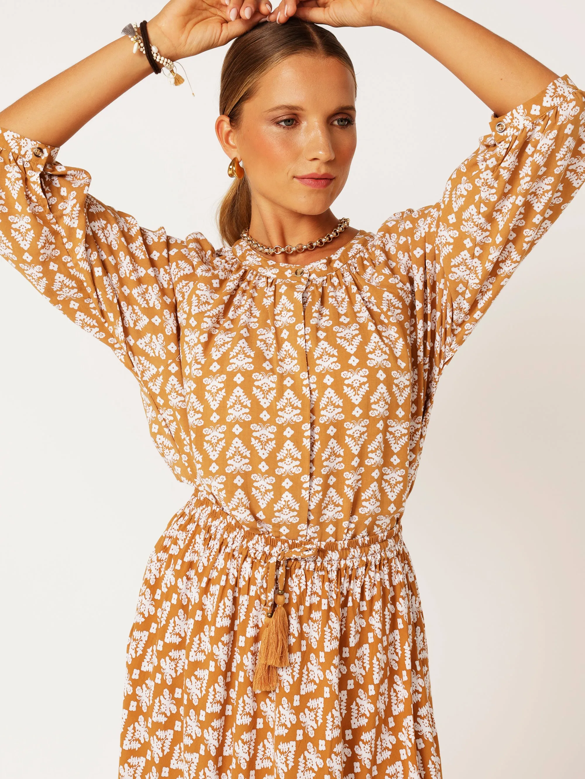 Beatrix Blouse | Aztec Cinnamon