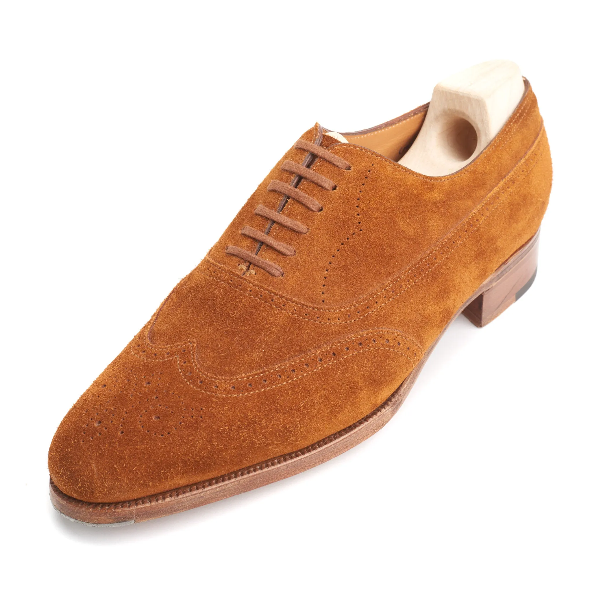 JOHN LOBB By REQUEST "Cavendish" Suede Oxford Shoes UK 6E US 7 Last 7000
