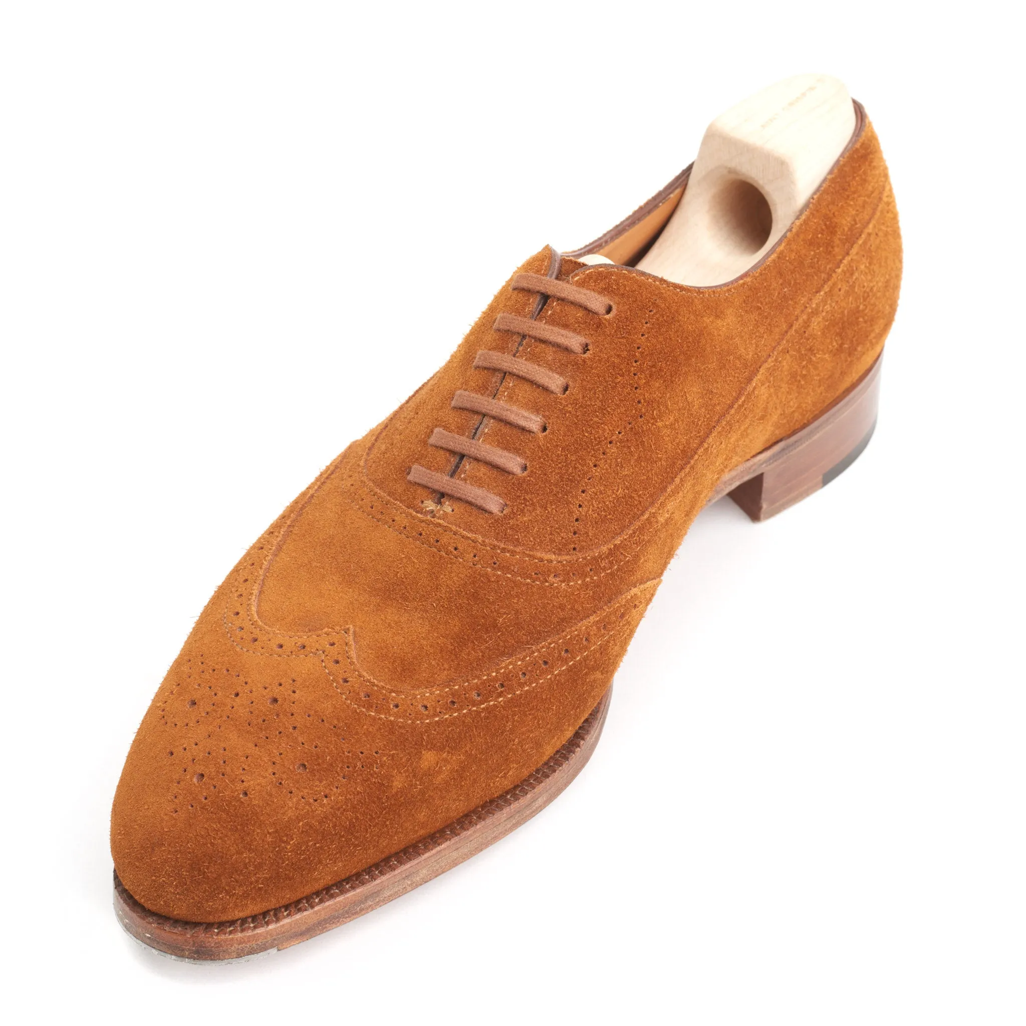 JOHN LOBB By REQUEST "Cavendish" Suede Oxford Shoes UK 6E US 7 Last 7000