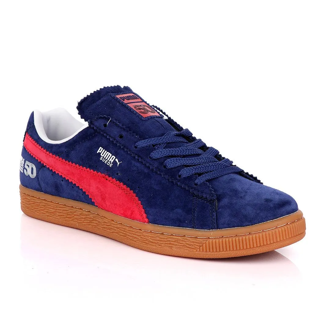 Puma x Michael Lau Suede Classic Navyblue and Red