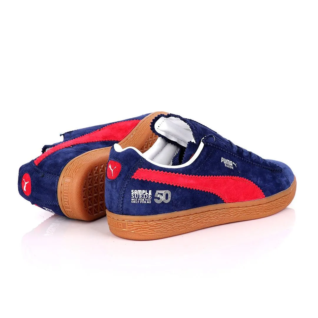 Puma x Michael Lau Suede Classic Navyblue and Red
