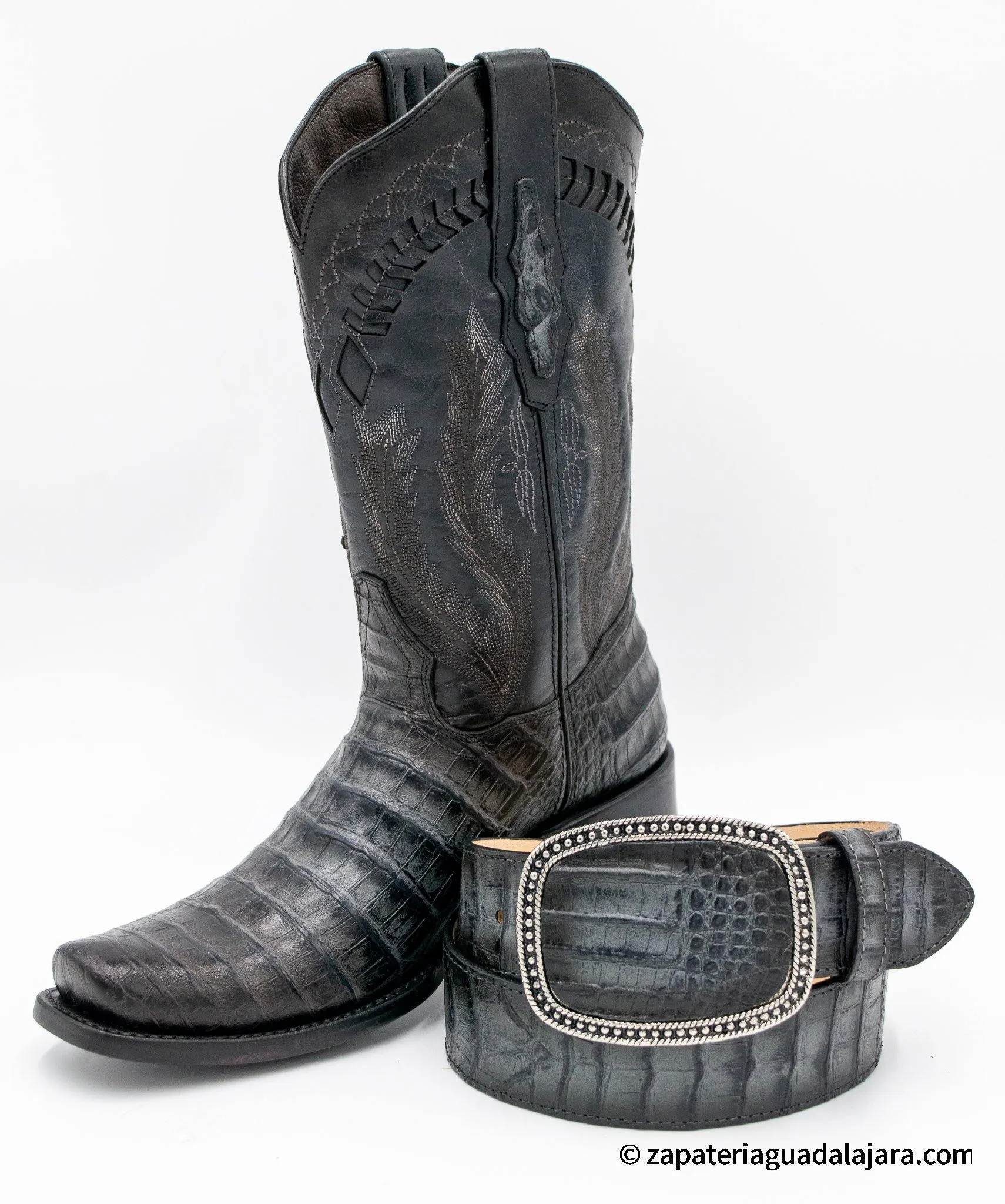 Q798209 Dubai Caiman Belly Print Faded Gray