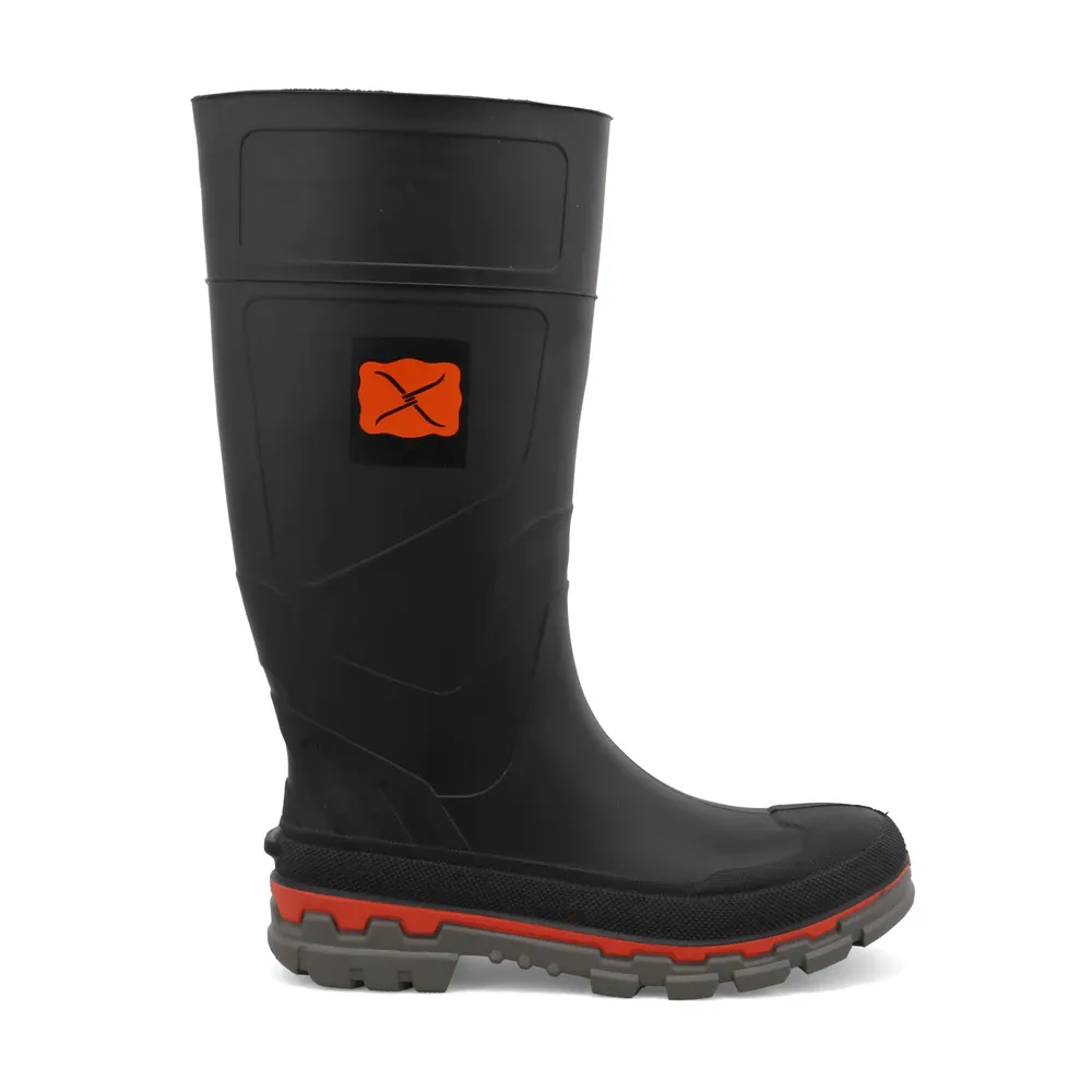 Twisted X® Men's 14" Steel Toe Waterproof Black Mud Boots MWBS002